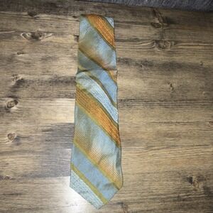 Vintage John Frederics Silk Men's Tie: Striped Pattern Classic Necktie